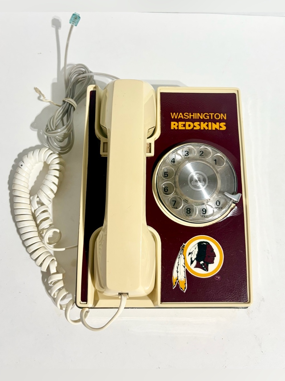 Washington Redskins NFL Western Electric Desk Office Telephone Rotary Dial VTG